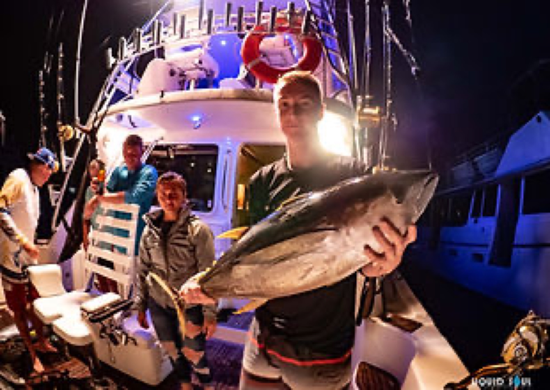Angler with catch